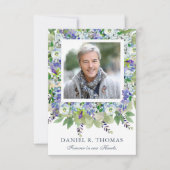 私たちのハートの葬儀サンキューカード 招待状 (正面)