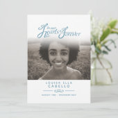 私たちのハートの葬儀プログラムで白と青 プログラム (スタンド正面)