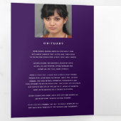 私たちのハートの葬儀プログラムサービス 三つ折りプログラム (内部最初)