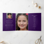 私たちのハートの葬儀プログラムサービス 三つ折りプログラム (内部)