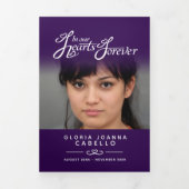 私たちのハートの葬儀プログラムサービス 三つ折りプログラム (カバー)