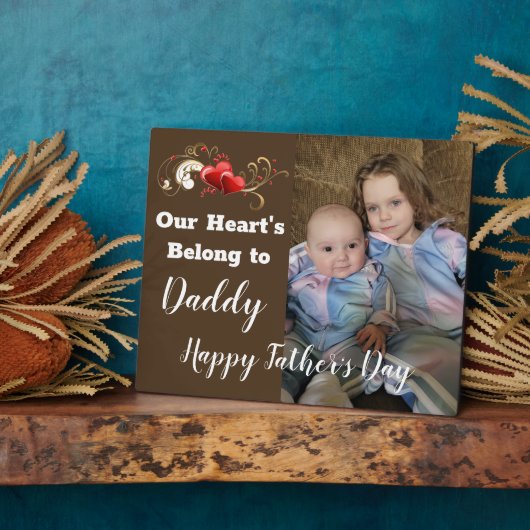 私たちのハートはパパのものだ フォトプラーク (側面)