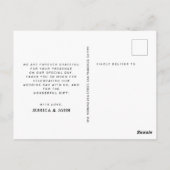 私たちのハートはフル結婚フォトの感謝 ポストカード (裏面)