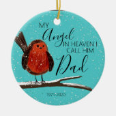 私たちのハートパパ セラミックオーナメント (正面)