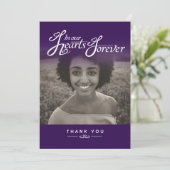 私たちのハートパープルサンキューカードの葬儀 サンキューカード (スタンド正面)