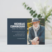 私たちのハート写真で永遠に葬儀記念碑 サンキューカード (スタンド正面)