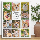 私たちのハート写真コラージュで犬の記念永遠 フォトプラーク
