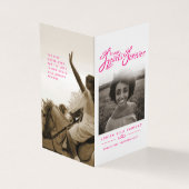 私たちのハート永遠にピンクの写真詩カードの葬儀 (外部)