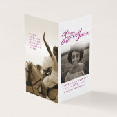 私たちのハート永遠に紫の写真詩のカードを葬儀 (外部)