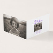 私たちのハート永遠に紫の詩のカードの葬儀 (外部)