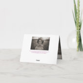 私たちのハート永遠に紫の詩のカードの葬儀 案内状 (裏面)