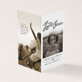 私たちのハート永遠に葬式モノ詩カード (外部)