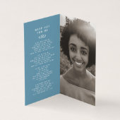 私たちのハート永遠に青い写真詩のカードの葬儀 (内部)