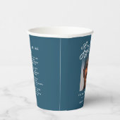 私たちのハート永遠に青い詩の写真の葬儀 紙コップ (右)
