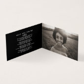 私たちのハート永遠のモノ詩文カードの葬儀 (内部)