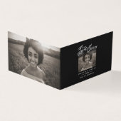 私たちのハート永遠の黒い詩のカードの葬儀 (外部)