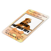 私たちのハート犬の記念碑に美しい前足のプリント マグネット (左側)