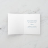 私たちのハート白サンキューカードの葬儀 サンキューカード (内部)