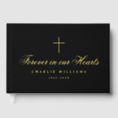 私たちのハート葬儀で書き物を永遠に ゲストブック (正面)