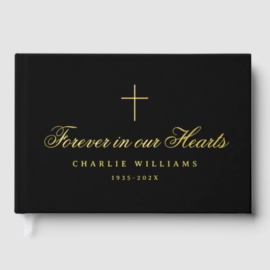 私たちのハート葬儀で書き物を永遠に ゲストブック (正面)