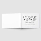 私たちのハート追悼式で永遠にミニマル ゲストブック (全面)