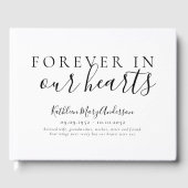 私たちのハート追悼式で永遠にミニマル ゲストブック (正面)