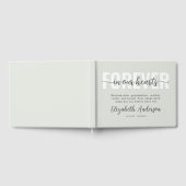 私たちのハート追悼式で永遠にミニマル ゲストブック (全面)