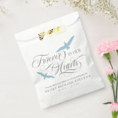 私たちのハート鳥の種で永遠に青い鳥を鳩 フェイバーバッグ (封をした状態)