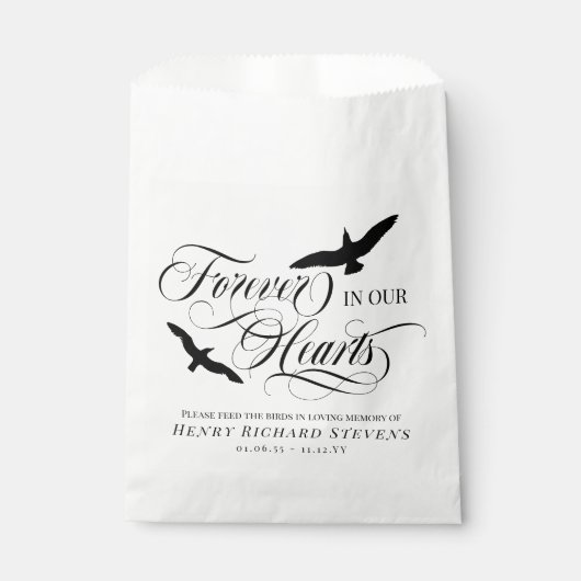 私たちのハート鳥の種の中で永遠に舞う鳥 フェイバーバッグ (正面)