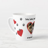 私たちのハート カフェラテマグ (左アングル)