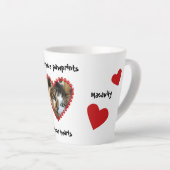 私たちのハート カフェラテマグ (右アングル)