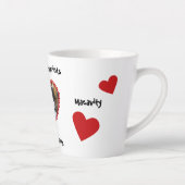 私たちのハート カフェラテマグ (右)