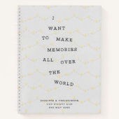 私たちのバケットリストカップルのキープサクジャーナル ノートブック (正面)