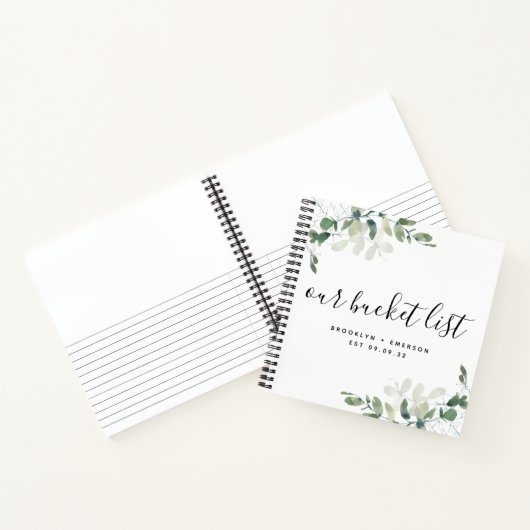 私たちのバケットリストカップルのキープサクジャーナル ノートブック (内部)