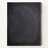 私たちのバケットリストカップルのChalkboardフローラ ノートブック (裏面)