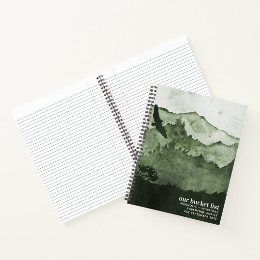 私たちのバケットリストカップル冒険キープサムジャーナル ノートブック (内部)