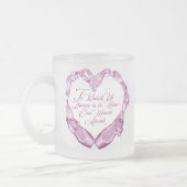 私たちのバレエのハートを聞く曇りガラスのコーヒーマグ フロストグラスマグカップ (左)