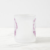 私たちのバレエのハートを聞く曇りガラスのコーヒーマグ フロストグラスマグカップ (中央)