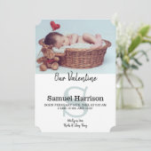 私たちのバレンタインデー2月ベビー発表 案内状 (スタンド正面)