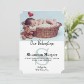 私たちのバレンタインデー2月ベビー発表 案内状 (スタンド正面)