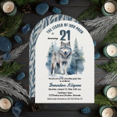 私たちのパックウルフのリーダー21歳の誕生日パーティー 招待状