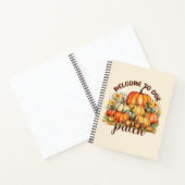 私たちのパッチへようこそ – Cozy Pumpkin Patch ノートブック (内部)