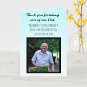 私たちのパパを気に取ってありがとう カード (黄色い花)