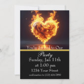 私たちのパーティに火をつけよう! 招待状 (正面)