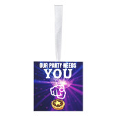 私たちのパーティーはあなたを必要とする – Minceパイ キューブオーナメント (右)