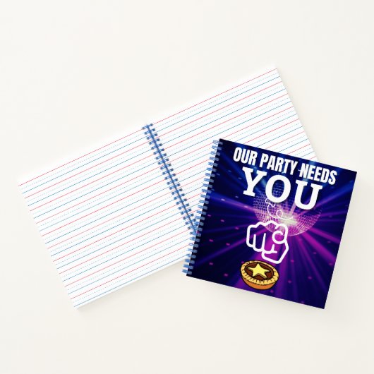 私たちのパーティーはあなたを必要とする – Minceパイ ノートブック (内部)