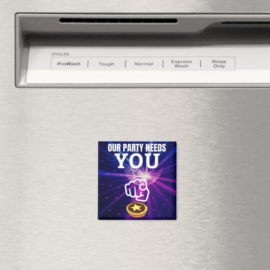 私たちのパーティーはあなたを必要とする – Minceパイ マグネット (インサイチュ (食洗機))