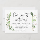 私たちのパーティーは続く, 結婚式の秘密の祝い 招待状 (正面)