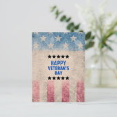 私たちのヒーローたちを称える 退役軍人の日おめでとう ポストカード (スタンド正面)