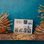 「私たちのヒーローは母」フォト コラージュ フォトプラーク (側面)